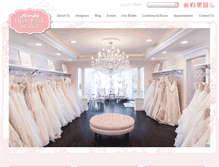 Tablet Screenshot of hydeparkbridal.com